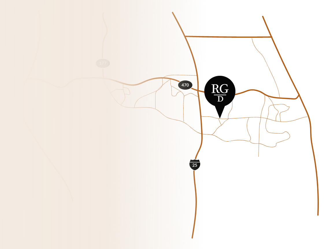 Map showing location of RidgeGate Dental office in Meridian